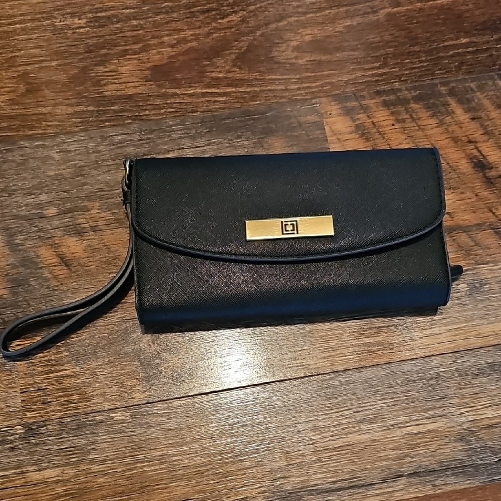 Elegant Black Wristlet Clutch